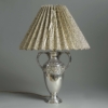Silvered table lamp