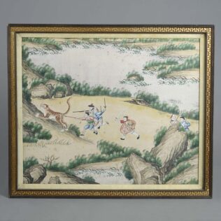 Antique chinese export wallpaper