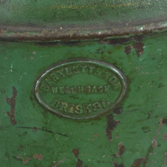 19th century tole tea canister lamp 4 Tole tea canister lamp