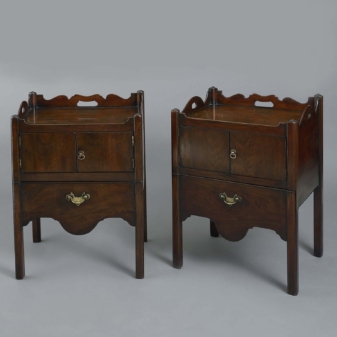 Home 6 Pair of george iii bedside cabinets