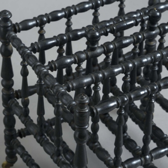 19th century bobbin turned canterbury 2 19th century bobbin turned canterbury