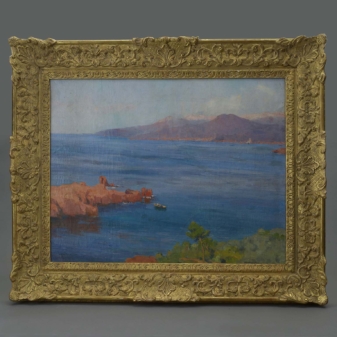 French riviera - coastal painting