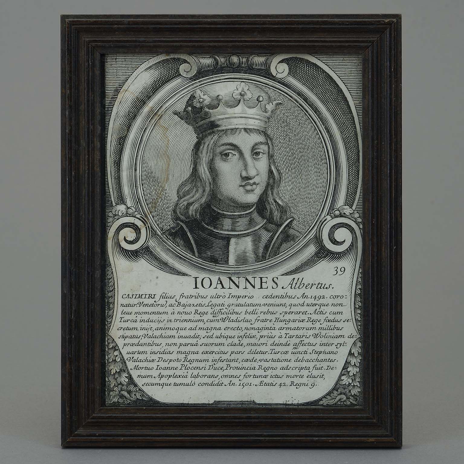 4027-152 Collection of engraved portraits of polish kings & queens