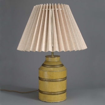 Tole Tea Canister Lamp
