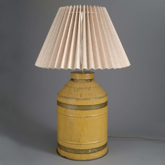 Tole Tea Canister Lamp