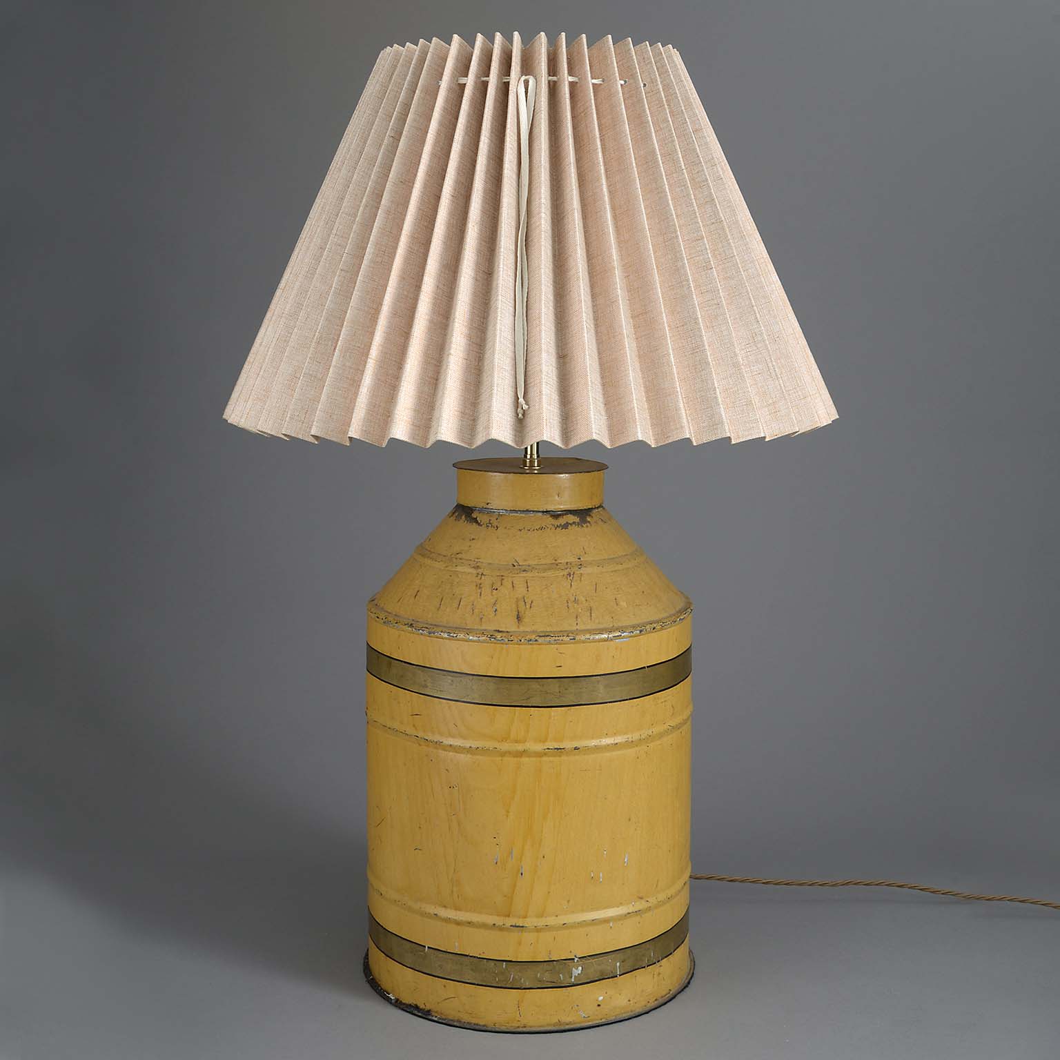 Tole tea canister lamp Tole tea canister lamp