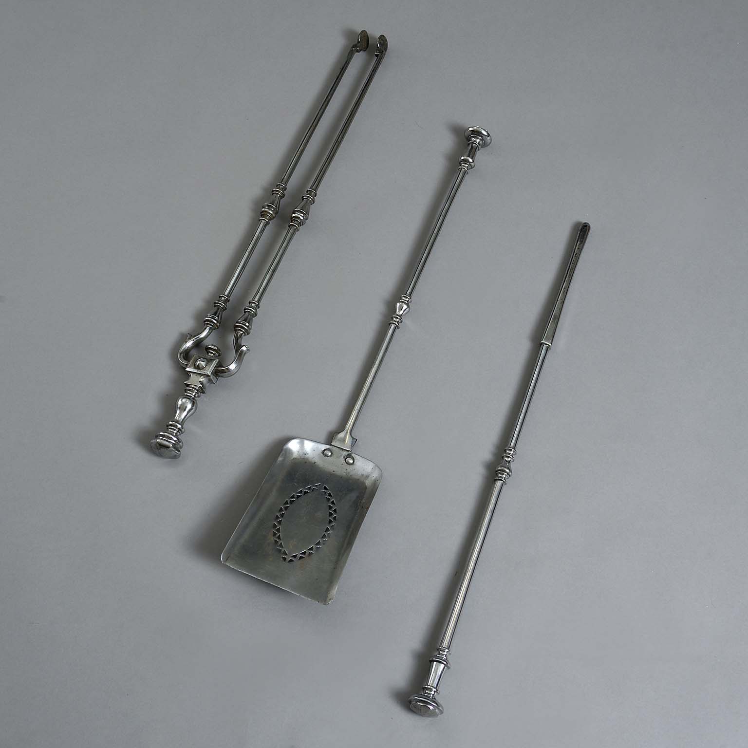 Georgian steel fire irons Georgian steel fire irons