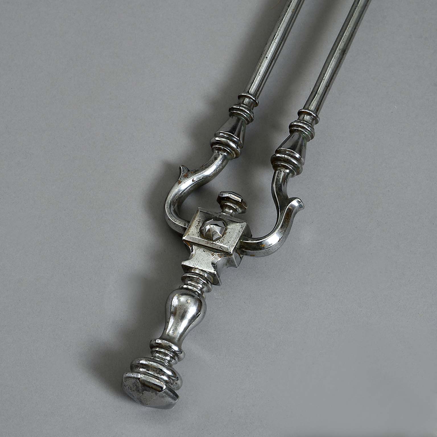 Georgian steel fire irons Georgian steel fire irons