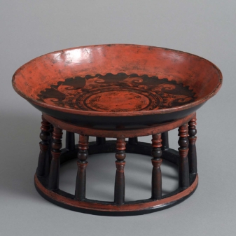 Antique burmese lacquer table