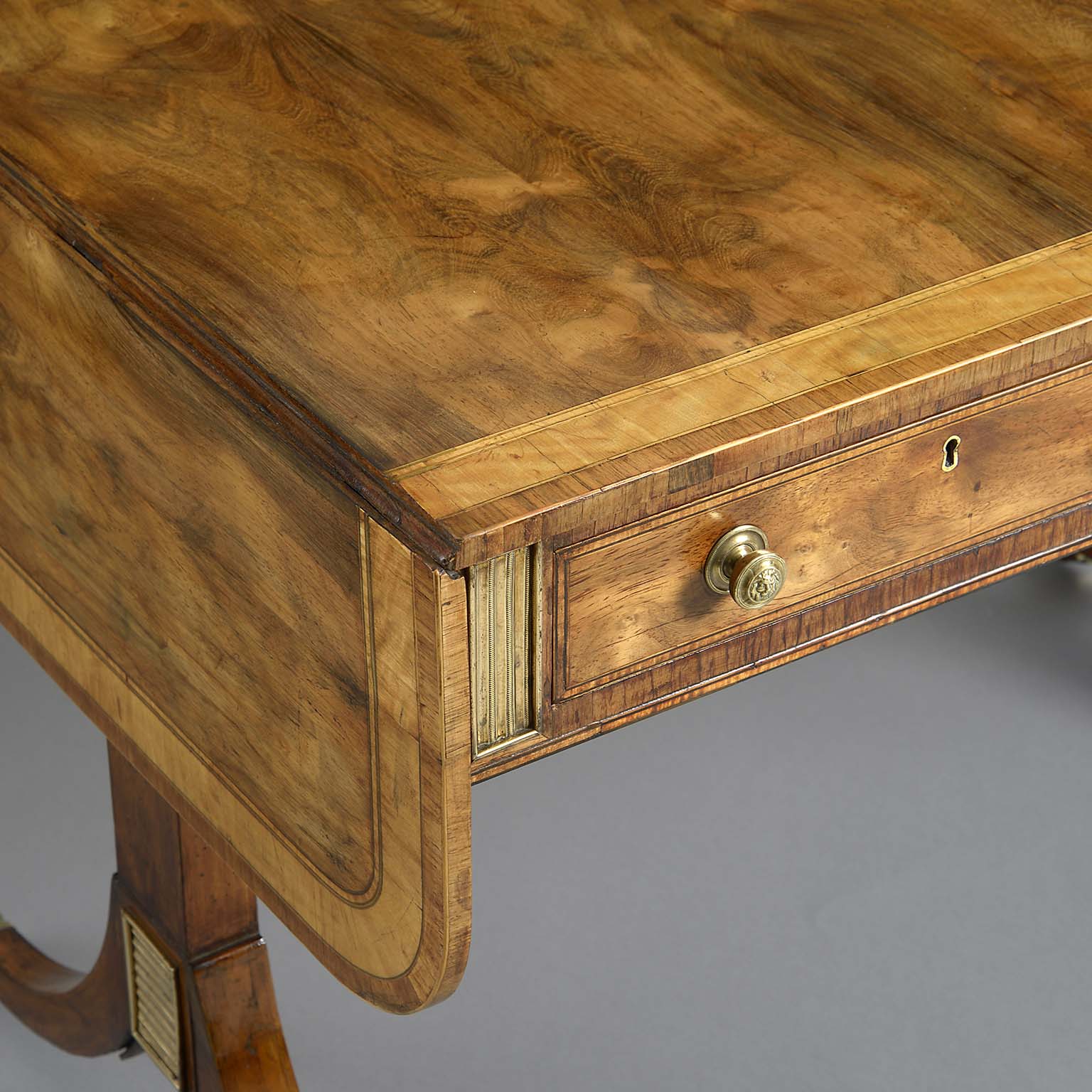 4029-15 Late 18th century rosewood sofa table, attributed to john mclean (1770-1825)