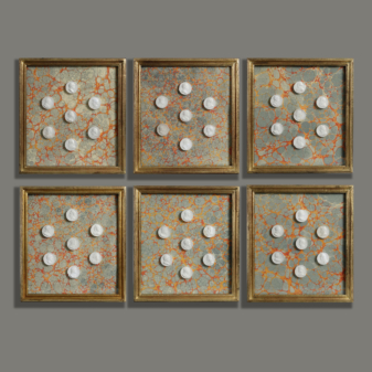 Six framed intaglio groups