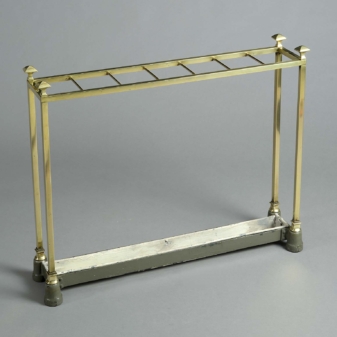 Antique brass umbrella stand