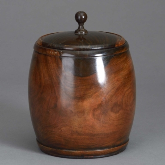 Antique treen tobacco jar