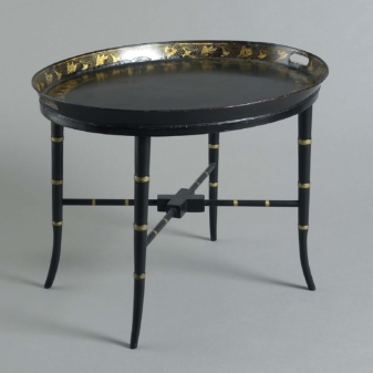 Antique regency tray table