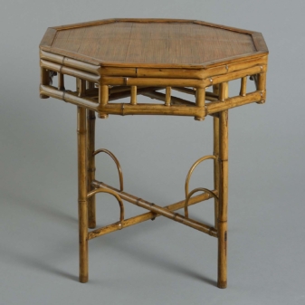 Antique brighton pavilion style bamboo table