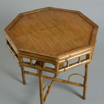 Early 20th century brighton pavilion bamboo occasional table