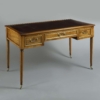 Louis xvi walnut bureau plat