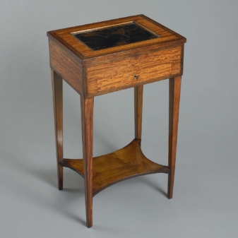 Antique satinwood occasional table