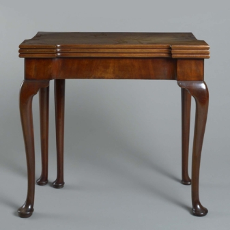George ii mahogany card table