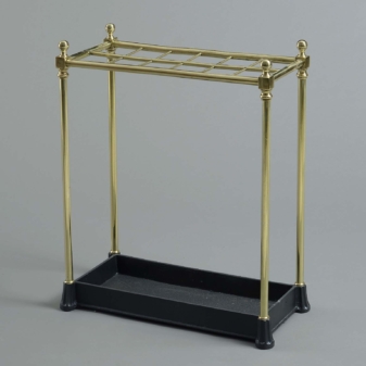 Victorian brass stick stand