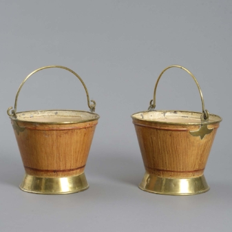 Pair of tole buckets