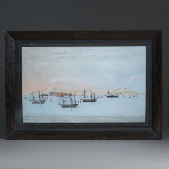 Pair of neapolitan gouaches