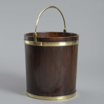 Antique georgian peat bucket