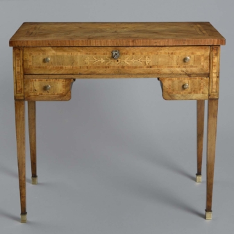 Late 18th century marquetry writing table