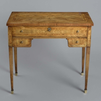 Late 18th century marquetry writing table