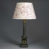 Empire bronze column lamp