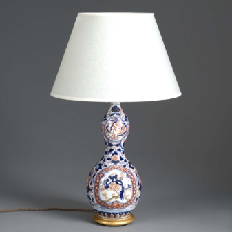 Imari gourd vase lamp
