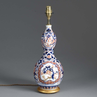 Imari gourd vase lamp