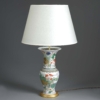 Famille verte vase lamp